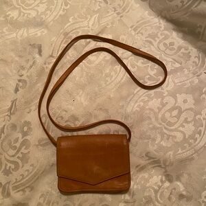 Tan Leather Crossbody Bag fashionable local global.